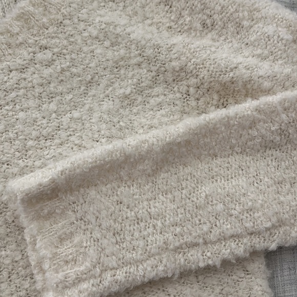 Vintage 90s Esprit cream wool blend cropped sweater - Picture 2 of 9